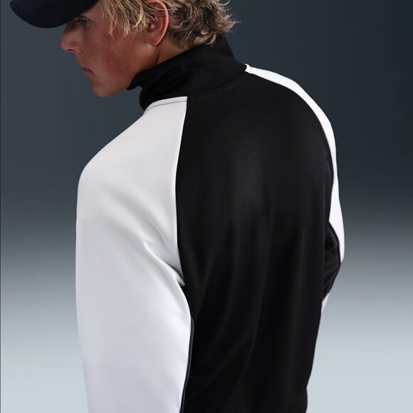 NEW w/ Tag Nike Air Men's Poly-Knit Full-Zip Jacket Black/White/Anthracite/Black - Picture 3 of 6